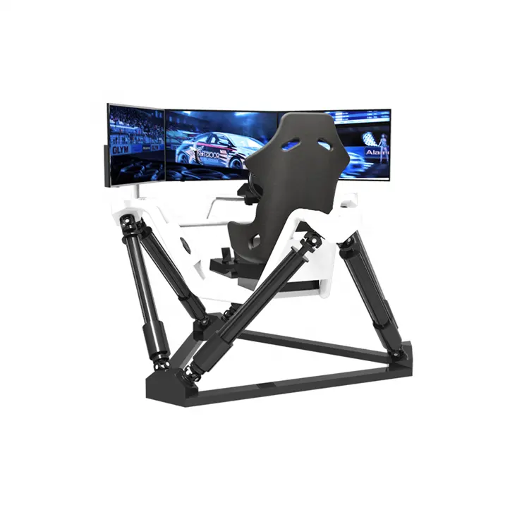 F1 sürüş oyun makinesi kokpit satış 3 üç ekran 6 DOF altı aks vr yarış yarış arabası eğitim simülatörü
