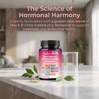 Capsules Myo-Inositol & D-Chiro Inositol 16-en-1 avec Berbérine, Vitamine D3+K2 & Multivitamines, Complément alimentaire pour le bien-être des femmes