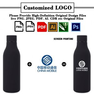 Custom Logo Printed Promotion Corporate Activity Business Gift Wide Mouth Stainless Steel Water Bottle for Gym - Product Image 3