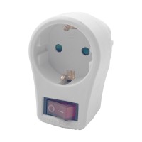 Adaptateur électrique E-SUN au design attrayant, norme UE 250V avec interrupteur, prise 16A avec interrupteur, adaptateur secteur standard UE