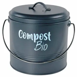 Witte Compostbak Aanrecht Compostbak Met Binnencompostemmervoering En Houtskoolfilter