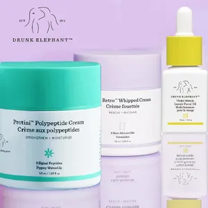 DRUNK ELEPHANT FACE SKIN CARE SET PROTINI POLYPEPTIDE CREAM LALA RETRO WHIPPED CREAM VIRGIN MARULA OIL SERUM FOR PREGNANT WOMEN