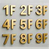 Plaques de porte flottantes en acrylique pour extérieur |   Vente en gros personnalisée pour usage commercial et domestique