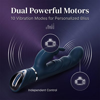 Dual 10 Vibrationsmodi Silikon-Massagegerät USB Wiederaufladbar Wasserdicht Erwachsenen-Intimspielzeug für Frauen Paare Intimgebrauch