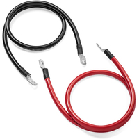 Solar Power 2Awg 4 awg Batterie ladekabel Kupfer-Wechsel richter kabel mit M8-Ringklemme für Auto Marine Solar Auto Rv