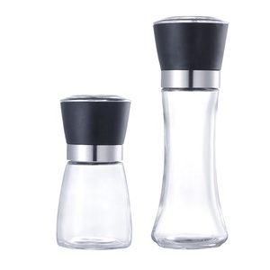 Botella de molinillo Manual de cocina para el hogar de 180ml, molinillos de alimentos de Metal para condimentar <span class=keywords><strong>pimienta</strong></span> <span class=keywords><strong>negra</strong></span> <span class=keywords><strong>y</strong></span> botella de vidrio de sal marina - Product Image 3