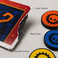 Jeu de cartes à collectionner SINS & VIRTUES Booster Pack avec illustrations personnalisées, en papier, portable et écologique pour collection d'anime