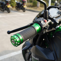 Poignées de guidon universelles en aluminium CNC pour moto, poignées antidérapantes en caoutchouc pour moto tout-terrain, scooter, VTT, accessoires de vélo électrique