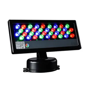 Mesin Cuci Dinding Luar Ruangan Bangunan Facade Pencahayaan Dmx Controller RGB Led RGB Dinding Pencuci Dekoratif Aksen Pohon Pencuci