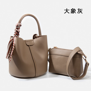 Sac seau élégant à fermeture éclair horizontale carrée, plusieurs compartiments, sac à main tendance pour femme, toutes saisons - Product Image 4