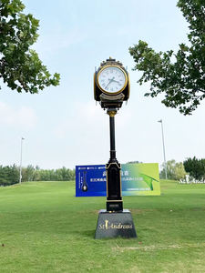 Orologio da Giardino Decorativo di Alta Qualità, Stile Urbano, Paesaggio Architettonico, Telaio in Acciaio Inox 304, Orologio a Torre GPS <span class=keywords><strong>Verde</strong></span> 3m - Product Image 5