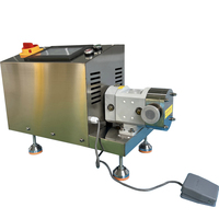 Machine de remplissage semi-automatique de sauce piquante pour poudres et boissons en verre, contrôlée par PLC avec moteur et engrenage
