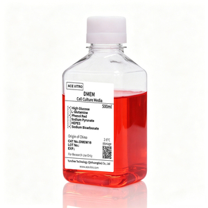 Réactifs de laboratoire ACE VITRO OEM DMEM à haute teneur en glucose avec Phénol Rouge sans L-Glutamine, HEPES, Pyruvate de sodium pour la culture cellulaire - Product Image 2