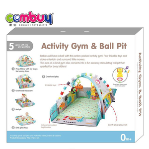 Colchoneta para gatear de algodón para bebé, colchoneta 5 en 1 para <span class=keywords><strong>gimnasio</strong></span> de actividades, PISCINA DE BOLAS, almohadilla musical - Product Image 6