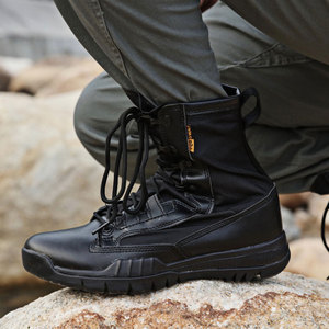 CQB.<span class=keywords><strong>SWAT</strong></span> ZD-144 été bottes de randonnée tactiques hommes cuir et tissu en maille avec EVA pour aventures en plein air vente en gros - Product Image 2