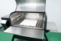 Barbecue à granulés fumoir 900 pouces carrées à double paroi, température maximale 850°F, avec application, idéal pour cuisine extérieure