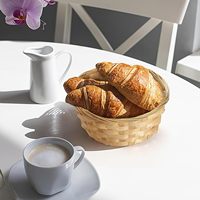 Panier à fruits en bambou naturel tissé de 8 pouces Yulin Jiafu