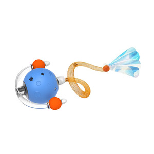 Nouvelle balle interactive automatique pour chat électrique rechargeable par USB résistante aux morsures en silicone intelligente avec plume pour chats d'intérieur - Product Image 4