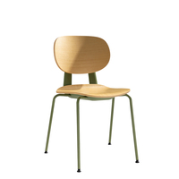 Sedia Ergonomica Minimalista in Legno - Seduta Confortevole per Caffè/Ristorante/Cucina (Stabile, Facile da Pulire e Salvaspazio)
