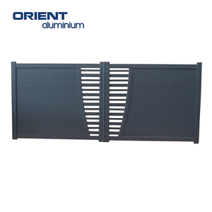 Nhôm <span class=keywords><strong>Swing</strong></span> cổng đường lái xe hàn kim loại nhôm hàn cổng thiết kế tự động <span class=keywords><strong>Swing</strong></span> cổng điện đôi trượt cửa - Product Image 5