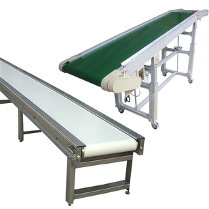 Pabrik Kustom sistem industri perakitan garis hijau PVC karet PU makanan datar sabuk konveyor - Product Image 1