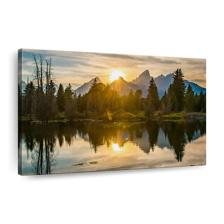 Home Room Decor Sunset Cuadros Custom Prints Canvas Paisagem Pintura Pendurada Decorações Seascape Frames Imagem Wall Art