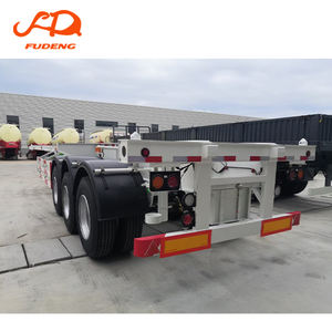 <span class=keywords><strong>Remorque</strong></span> châssis porte-conteneurs 12,5M 14M 20/40/45FT, <span class=keywords><strong>remorque</strong></span> squelette compacte pour livraison de conteneurs portuaires en Afrique - Product Image 6