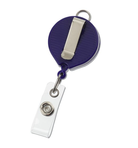Porte-badge rétractable rond opaque personnalisé avec attache de cordon <span class=keywords><strong>pour</strong></span> carte d'identité, cadeau d'entreprise, impression de logo - Product Image 3