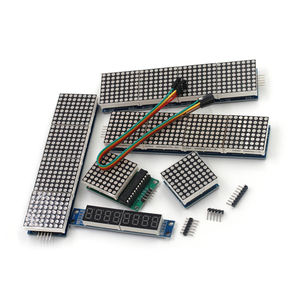 MAX7219 <span class=keywords><strong>Module</strong></span> de commande d'affichage Nixie 8 bits Carte <span class=keywords><strong>pilote</strong></span> LED 4-en-1 avec lumière de différentes couleurs Connectivité de ligne 5P - Product Image 5