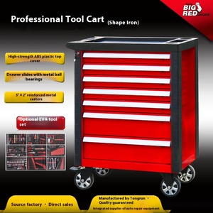BIGRED Seven-<b>Drawer</b> Lockable Red Steel 279pcs <b>Tool</b> Set Heavy Duty Iron Cabinet Auto Repair Workshop 3-Year Warranty ODM Model TB - Product Image 4