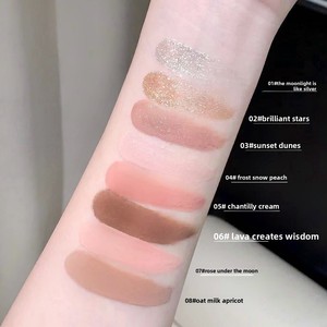 Nouvelle Fard à Paupières Liquide Scintillant Étoiles Lumineuses, Enlumineur et Contour Léger pour Femme, <span class=keywords><strong>Poudre</strong></span> Fine Soyeuse Chatoyante et Mate Effet Nacré - Product Image 4