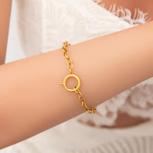 Cadenas de Joyería Geométricas de Acero Inoxidable, Chapadas en Oro de 18K, Combinables, para Pulseras DIY, Venta al Por Mayor - Product Image 3