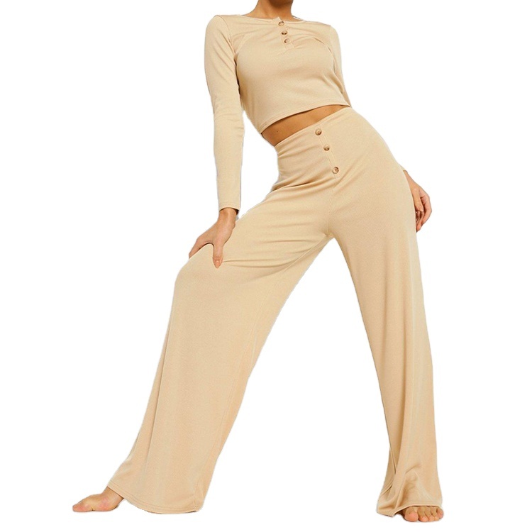 Women Fleece Sets Fashion Round Neck