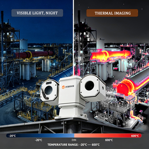 Caméra thermique PTZ à double spectre 640x512 VOx, zoom 25x, détection d'incendie et mesure de température, IP66, NETD40mK, -20~600°C - VOT-M6DT - Product Image 3