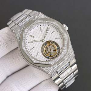 Reloj Mecánico de Alta Gama con Cristal de Zafiro Original de Primera Calidad, Doble Zona Horaria, Reloj de Lujo Automático para Hombre de Negocios, Pateks - Product Image 2