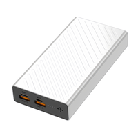 Vente en gros d'usine, mini batterie externe portable mince 5000mAh, impression de logo OEM, batterie externe mince 2.4A, 10000mAh, 20000mAh