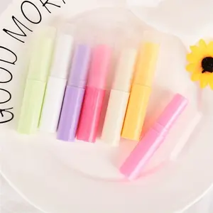 Diskon besar kemasan plastik kosmetik indah Makeup Lip Balm wadah bawah mengisi tabung lipstik