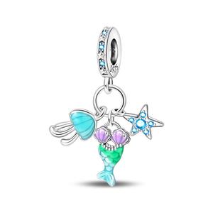 Tendencia Turística Verano: Abalorio Colgante para Bolso de Cóctel, Accesorios de Joyería DIY, Pulsera, Plata/Oro, Zirconia, Forma de Corazón, para Mujer - Product Image 4