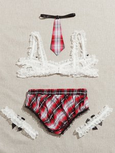 Tenue de femme de chambre sexy en tissu brodé écologique, taille unique, ODM - Product Image 1