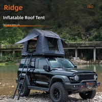 Tente de toit gonflable pour SUV, camping tout-terrain - Imperméable, tissu Oxford 420D résistant aux déchirures, quatre saisons, rangement à un niveau