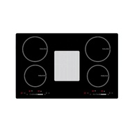 OEM avec table de cuisson électrique Flex Zone avec plaque à induction à ventilation descendante avec hotte aspirante intégrée