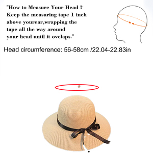 Nuevo <span class=keywords><strong>sombrero</strong></span> de Panamá de ala ancha de verano con lazo grande <span class=keywords><strong>plegable</strong></span> protección UV <span class=keywords><strong>sombrero</strong></span> de paja de mujer para deportes al aire libre viajes en la playa - Product Image 2