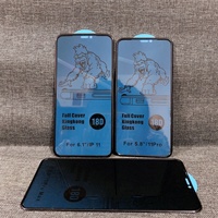 Kaca Tempered Membran Airbag Privasi 9H 18D Berkualitas Tinggi 2023 untuk iPhone XS 11 13 12 14 Pro Max Pelindung Layar Ponsel