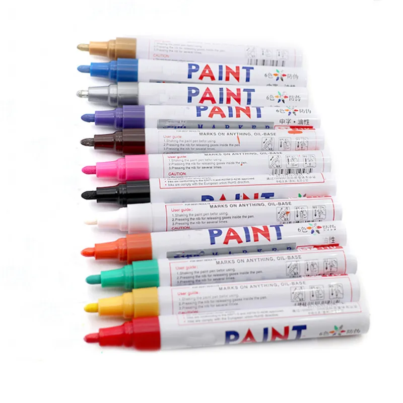 Яркие цвета на заказ маркеры на масляной основе водонепроницаемый Перманентный маркер набор маркеров с логотипом