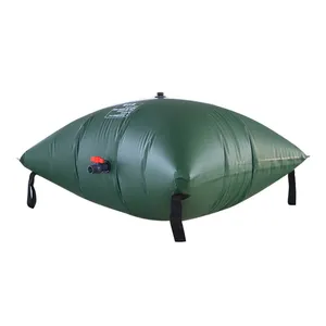 Hot Selling 1000 Liter Portable Inflatable Grey Tarpaulin Flexible Water Storage Pillow Tank for Industry