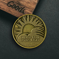 Moneta commemorativa personalizzata OEM in lega di zinco smaltata 3D, placcata oro e argento anticato, moderna, da collezione, con stampo per moneta a sfida