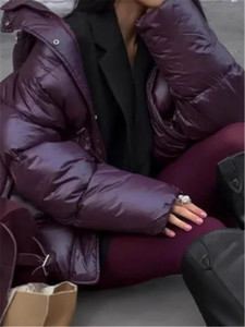 Giacche Imbottite Semplici da Donna, Vendita Migliore, Cappotti <span class=keywords><strong>Invernali</strong></span> Casual Spessi e <span class=keywords><strong>Caldi</strong></span> con Zip Oversize - Product Image 3