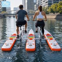 Vélo aquatique à ponton plat deux places, cadre en aluminium, PVC double couche, pour sports nautiques en plein air, pliable, de Chine, Lumark