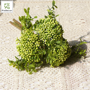 Hot Bán Nhân Tạo Berry Chi Nhánh Nhựa Cây Mọng Nước Bất Động Cảm Ứng Cho Đám Cưới Bouquet Bảng Trang Trí Phòng Trưng Bày - Product Image 6