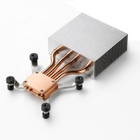 Dissipateur thermique personnalisé en aluminium avec ailettes en cuivre et caloduc, de 3W à 300W